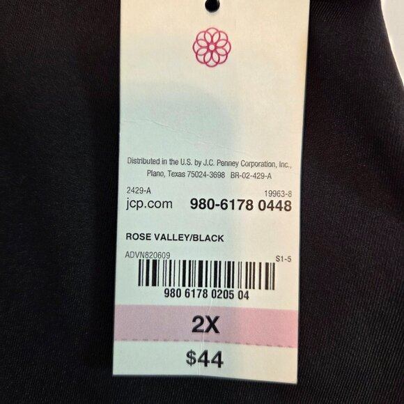 NWT -  Made for Life Women's Full-Zip Active Jacket, 2X, Rose Valley Pink/Black - Picture 5 of 12